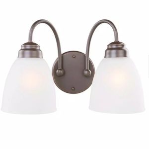 Hampton Bay Hamilton 2 Light Fixture NIB